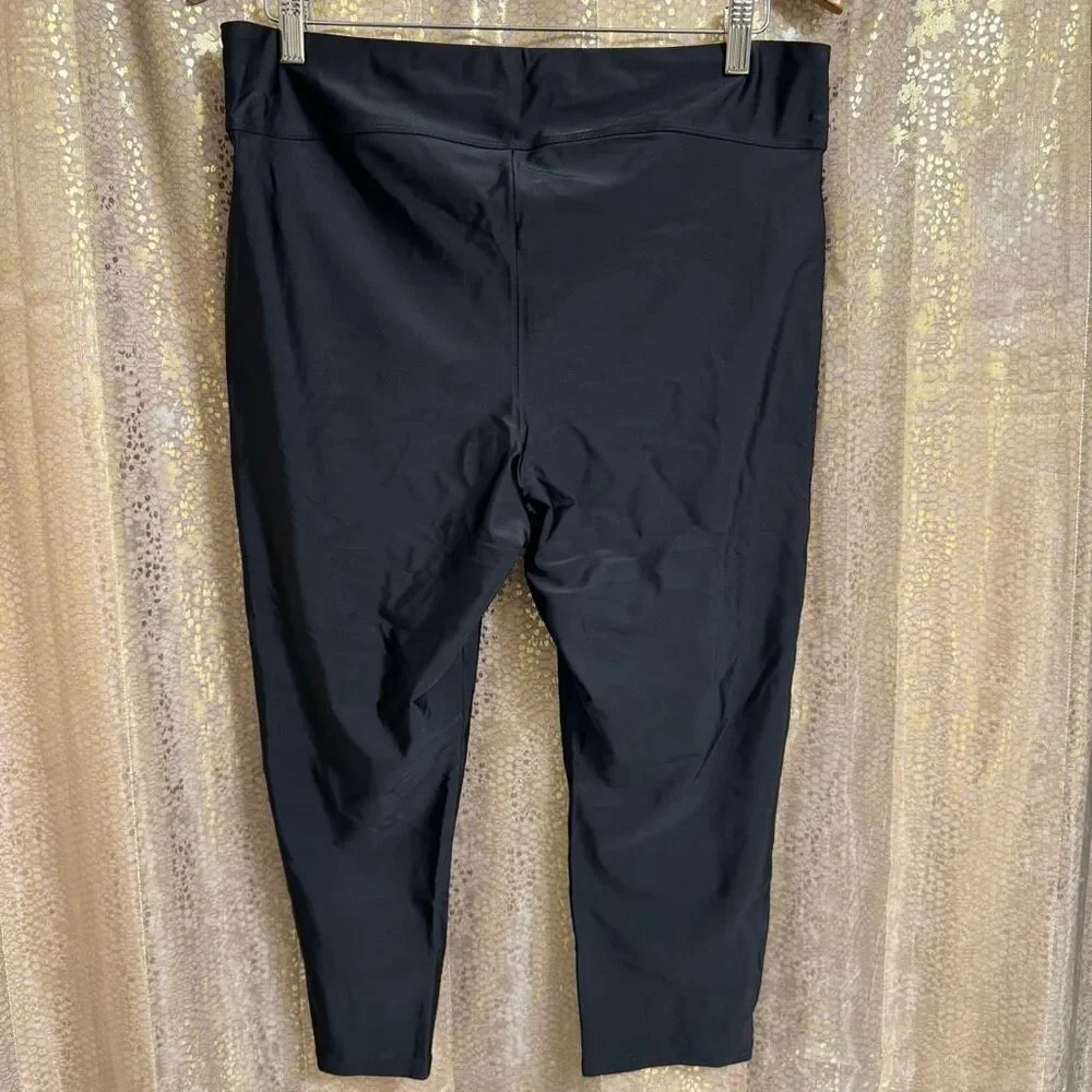 Torrid Black Active Performance High-Rise Swim Nylon Legging 1X 14/16